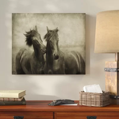 'Horses Dont Whisper' Acrylic Painting Print