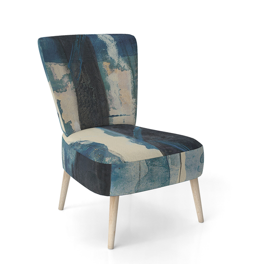 Designart 'Deep Woods II Indigo' Upholstered Country Charm Accent Chair
