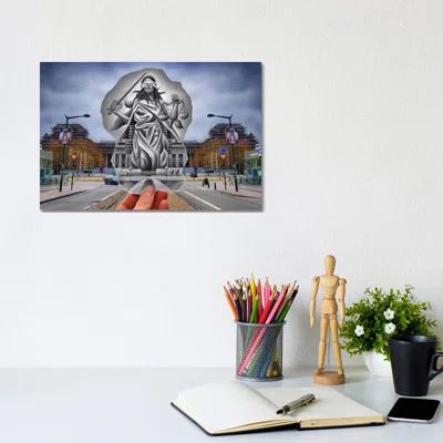 Pencil Vs Camera Justice by Ben Heine - Graphic Art Print