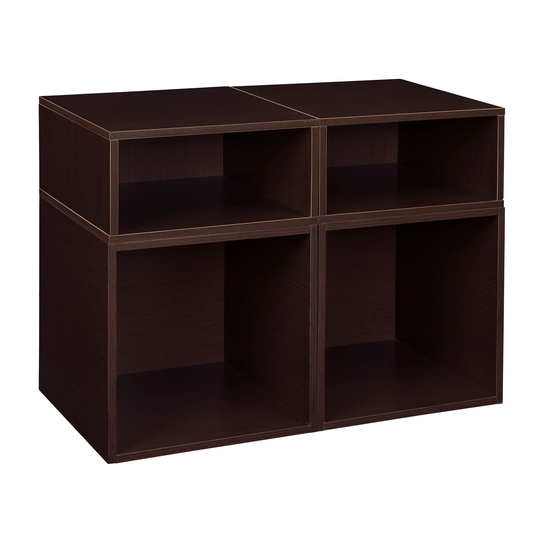 Noble Connect Storage Set- 2 Full Cubes/2 Half Cubes- Truffle