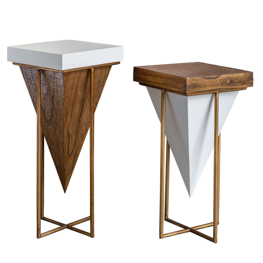 Uttermost Kanos Scandinavian Inspired Accent Tables - Set of (2) by - White