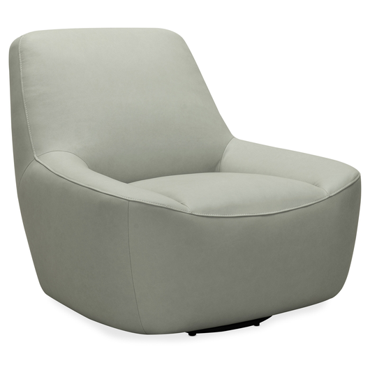Maneuver Leather Swivel Chair - 35"W x 40"H x 39"D