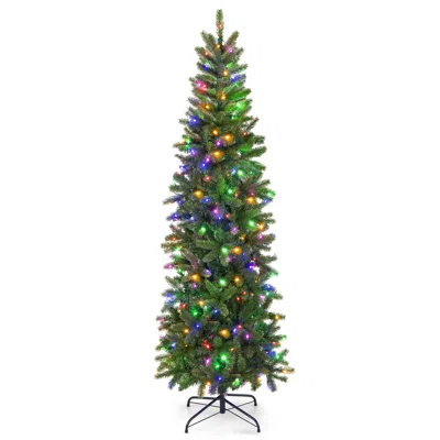 The Holiday Aisle® 6ft Pre-lit Hinged Artificial Christmas Tree W/ 648 Tips & 270 Multicolor Lights