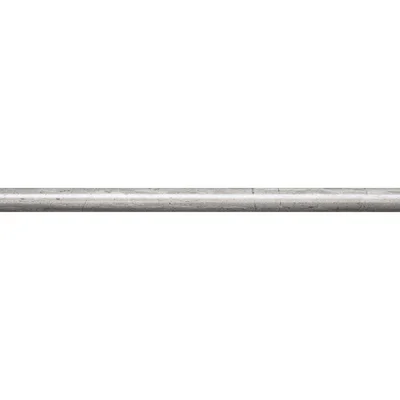 12" x 0.6" Polished Marble Pencil Liner Tile Trim in Gray