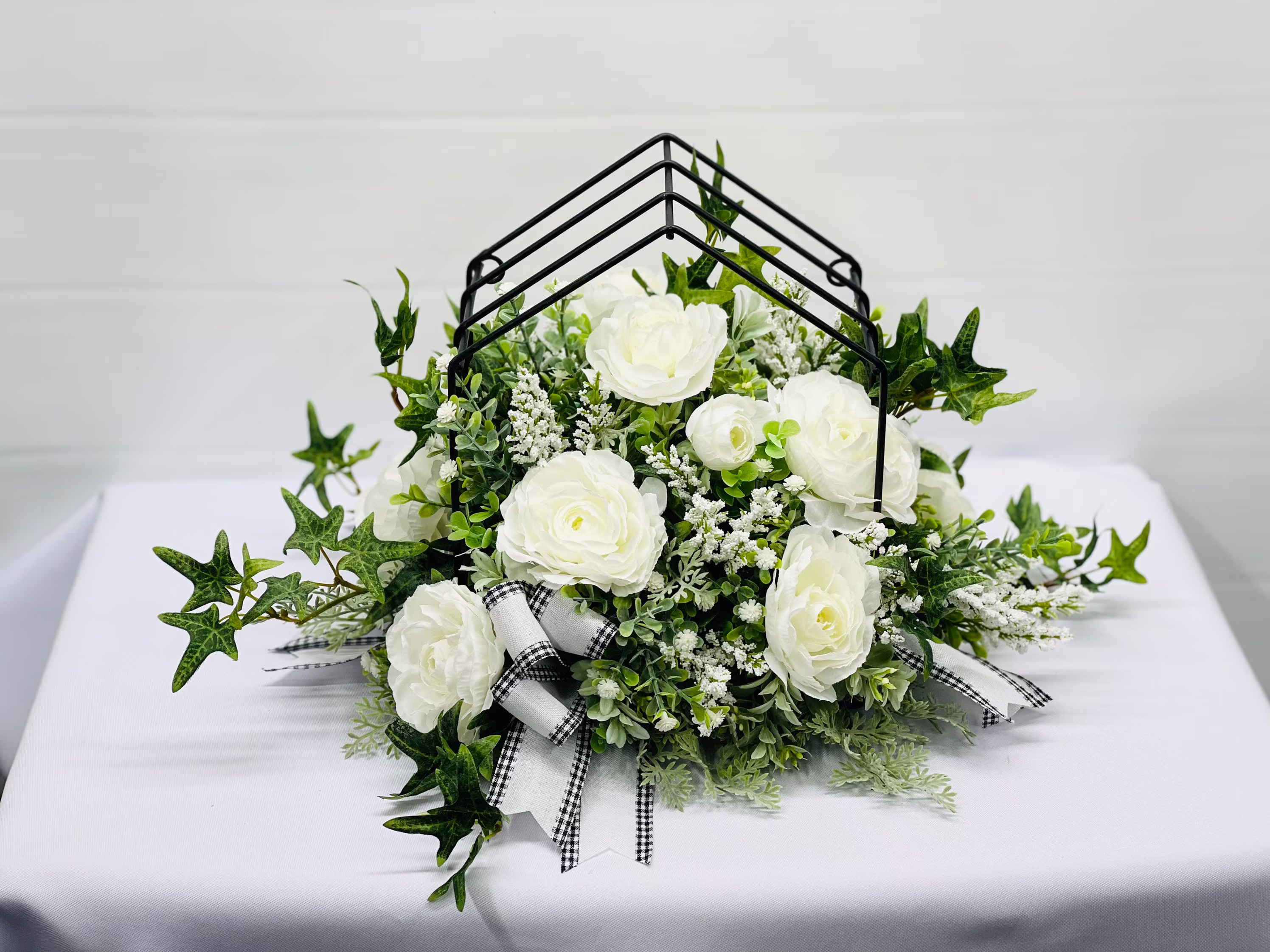 Table Centerpiece-Farmhouse Decor-Greenery Centerpiece-Floral Centerpiece-All Season Centerpiece