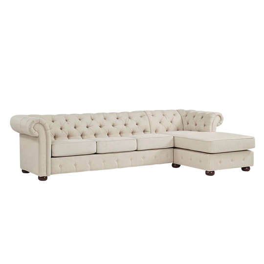 Knightsbridge Chesterfield 4-Seat Sofa and Chaise by iNSPIRE Q Artisan