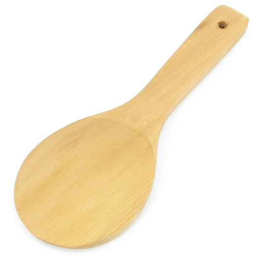 Wooden Rice Scoop Ladle Paddle 9.1 Inch Long Wood Color - Wood Color - 9.1" x 3" x 0.3"( L*W*H)
