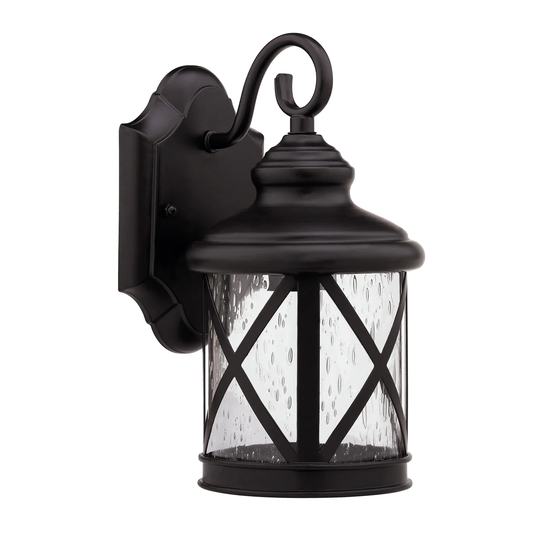 1-light Dark Rubbed Bronze Outdoor Wall Light
