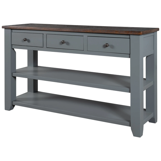 Modern Console Table Sofa Table for Living Room with 3 Draw