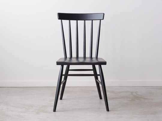 Windsor Chair - Solid White Oak With Charcoal/Black Dye Available in Other Woods