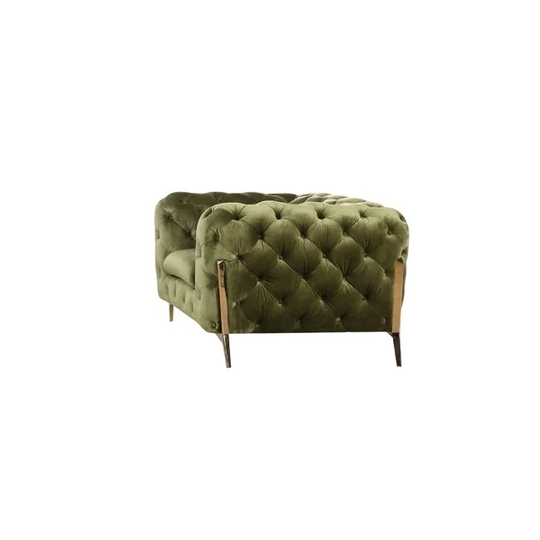 Divani Casa Sheila Modern Green Fabric Chair