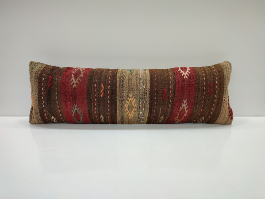 Cushion Cover, Sofa Pillow, Ethnic Kilim 12x36 Pillow Turkish Vintage Carpet Usa, Um817