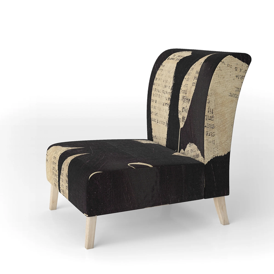 Designart 'Love and Be Loved Cottage Collage' Upholstered Lake House Accent Chair