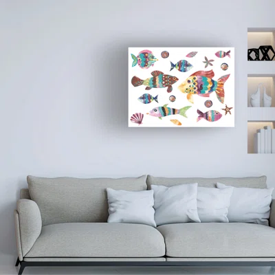 World Traveler Adventure Awaits by Sara Zieve Miller - Wrapped Canvas Painting