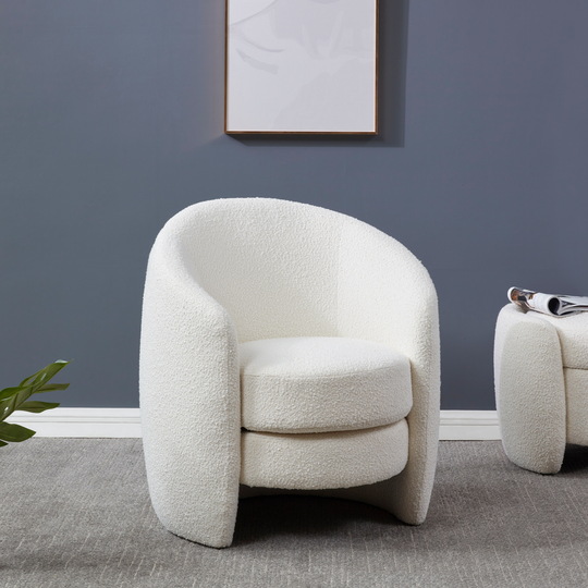 SAFAVIEH Couture Danianna Boucle Accent Chair - 31 in. W x 31 in. D x 33 in. H