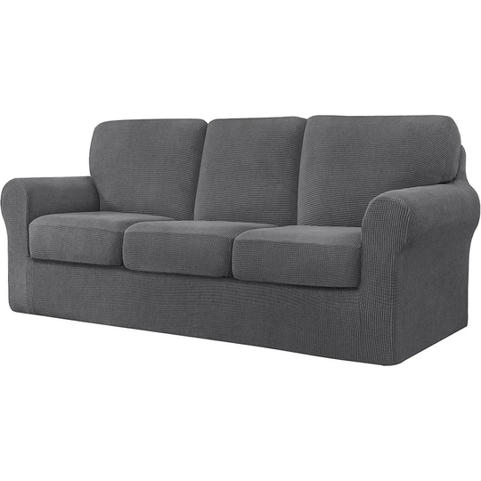 ChunYi Textured Grid Seperate Stretch Sofa Slipcover
