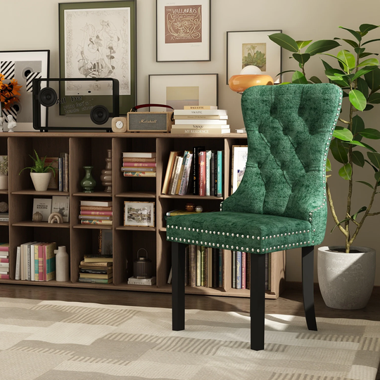 Dining Chairs Set of 2 Dining Room Chairs Luxury Tufted Dining Chair