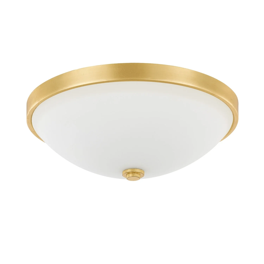 2-light Capital Gold Flush Mount