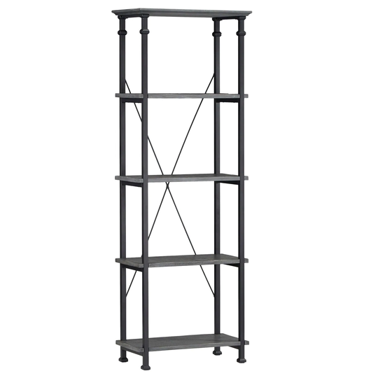 Carbon Loft Menke Vintage Industrial Modern Rustic Bookcase