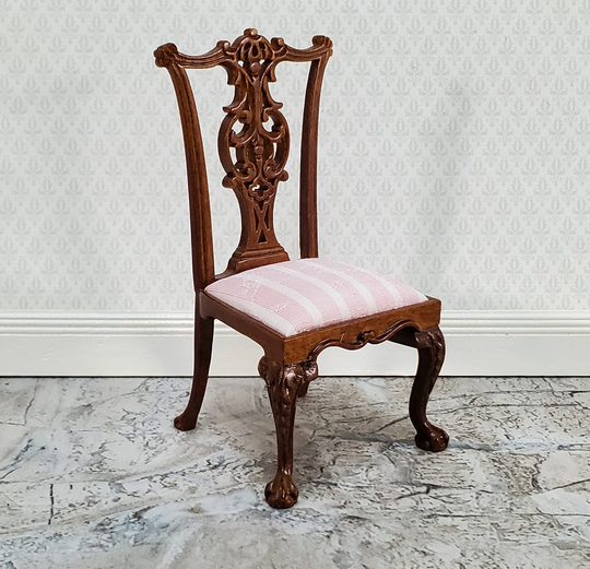 Jbm Dollhouse Chippendale Side Chair With Padded Seat 112 Scale Miniature Furniture