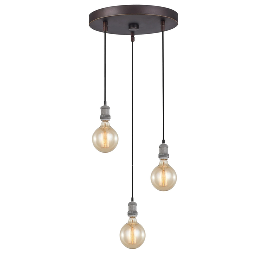 Woodbridge Lighting 18324Z-G125 Fulton Cluster Pendant w/ G125 Bulb