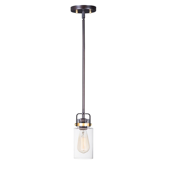 Magnolia 1-Light Mini Pendant - bronze / gold