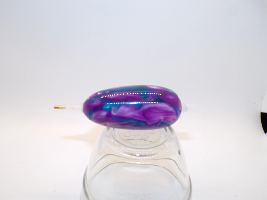 Diamond Painting Pen, Blue, Purple, Silver, Swirl, Egg Shaped Mini, Acrylic