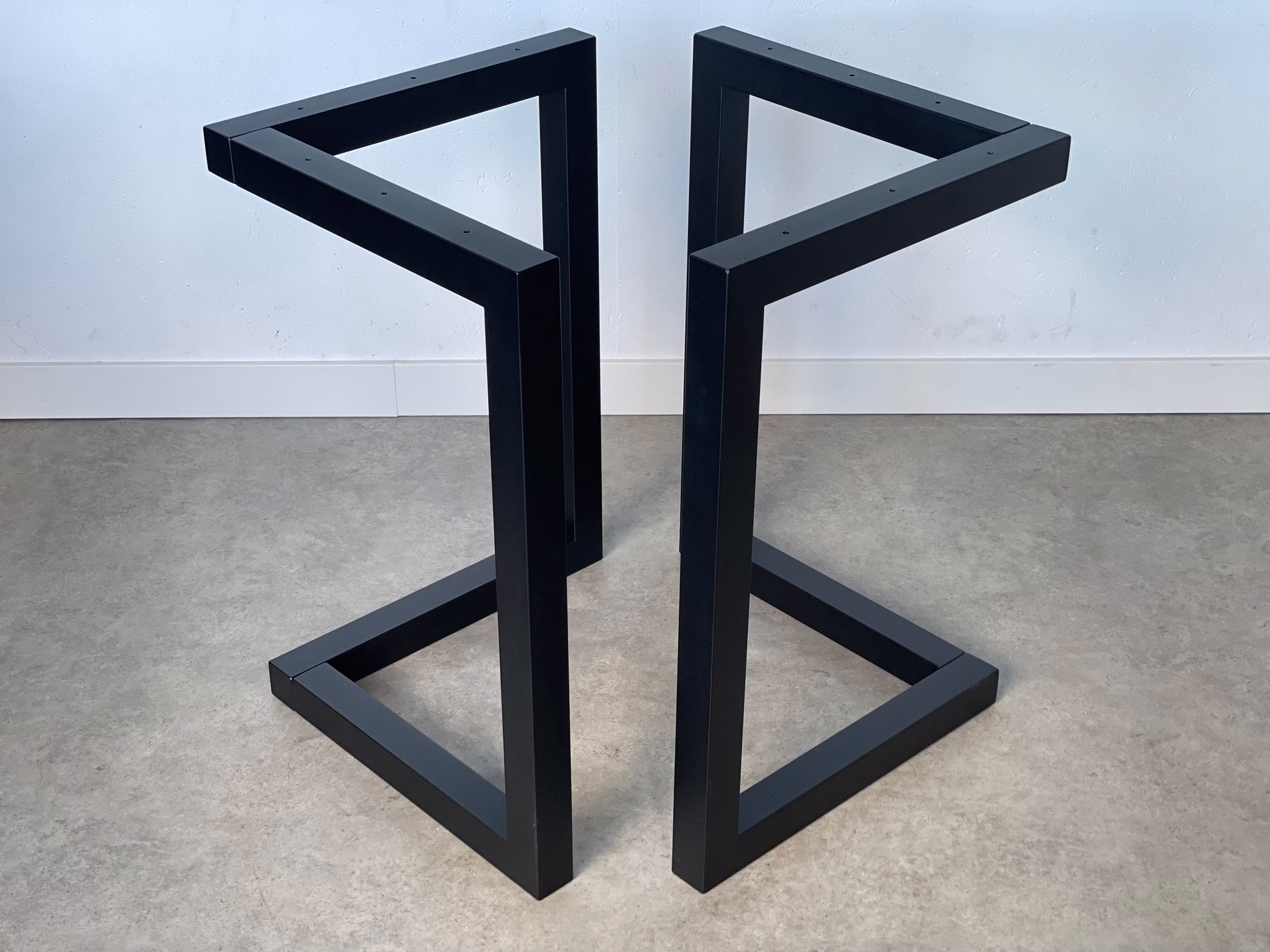 The Best Quality Set Of 2 L-Type Table Legs, Industrial Style Steel Metal Dining Kitchen Legs