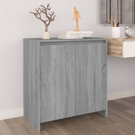 Sideboard Gray Sonoma 27.6"x15.7"x28.9" Engineered Wood