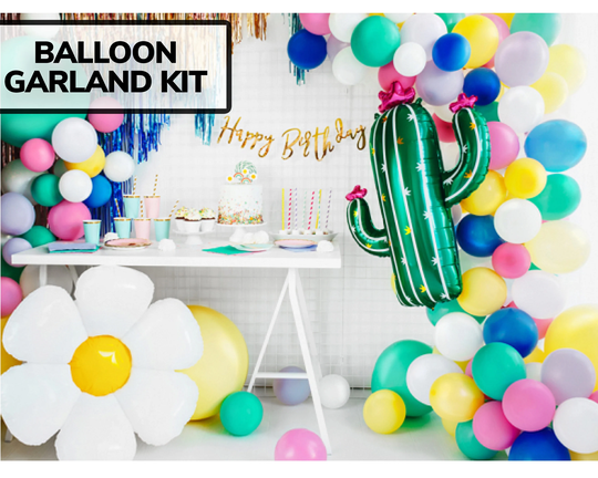Colorful Balloon Arch Giant Daisy Cactus Foil Boho Easter Spring Decoration Fiesta Cinco De Mayo Birthday Baby Shower Party Supply