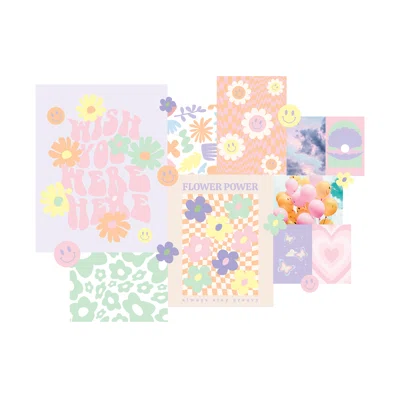 Flower Power Collage Wall Decal