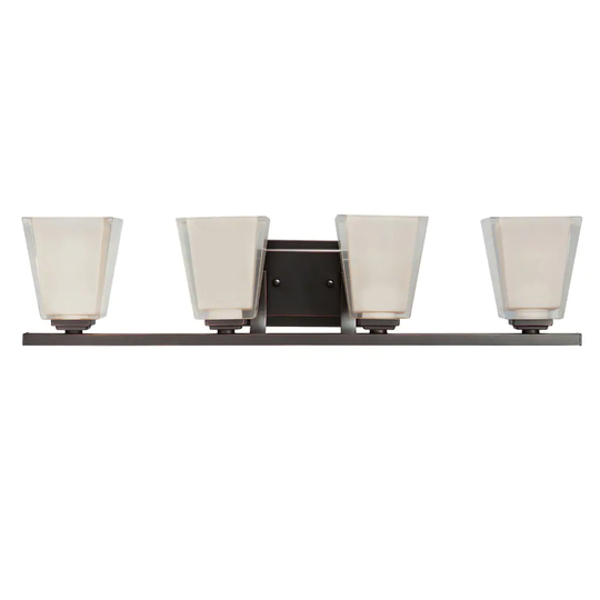 Kichler Lighting Urban Ice Collection 4-light Olde Bronze Bath/Vanity Light