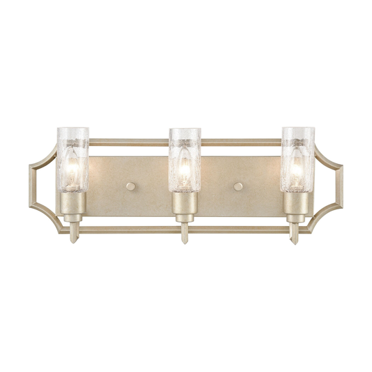 Cheswick 3-Light vanity light in Aged Silver