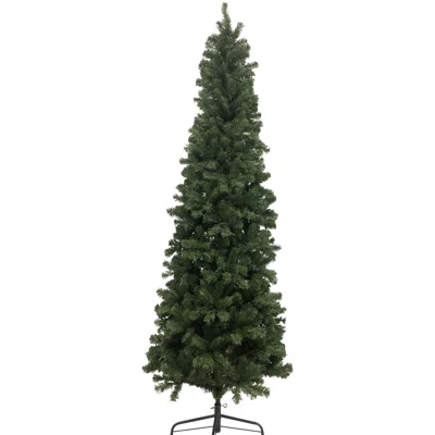7.5' Pre-Lit Hazelton Spruce Pencil Artificial Christmas Tree Clear Lights