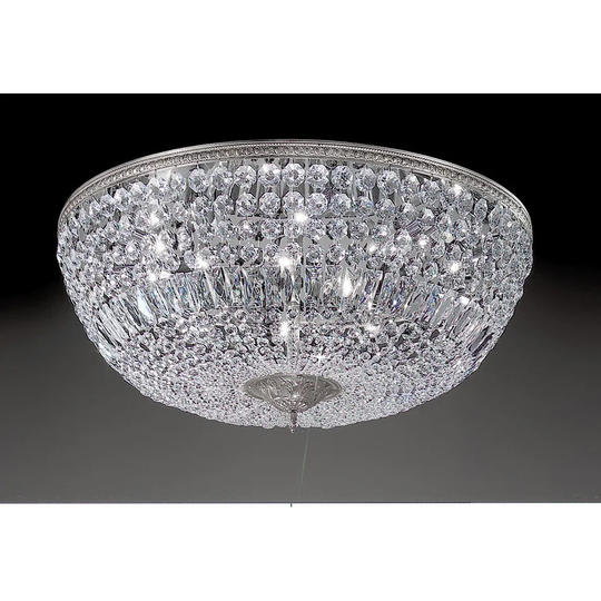 Classic Lighting 52030-CH 12" Crystal Flushmount from the Crystal - Italian
