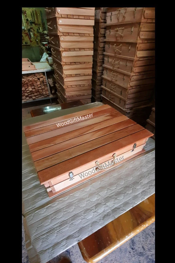 27x37 Inc, Only Table, Folding Suitcase Wooden Picnic Car Gift, Table