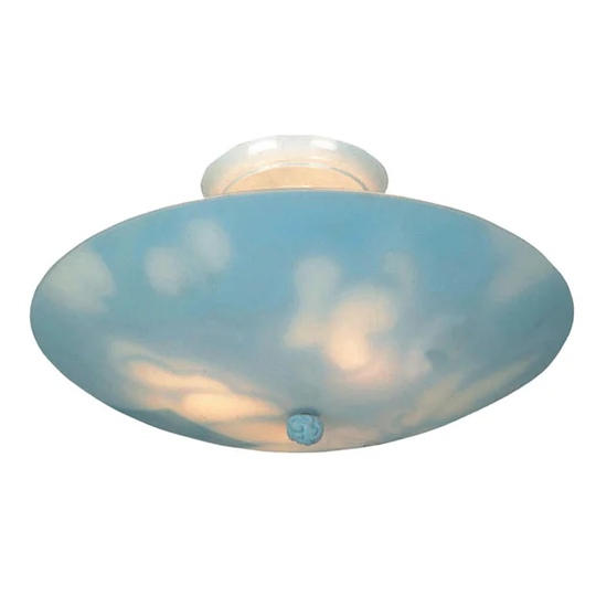 Elk Lighting Clouds 3-Light White Flush Mount