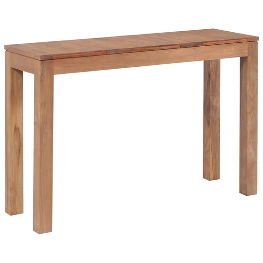 Console Table Solid Teak Wood with Natural Finish 43.3"x13.7"x29.9"
