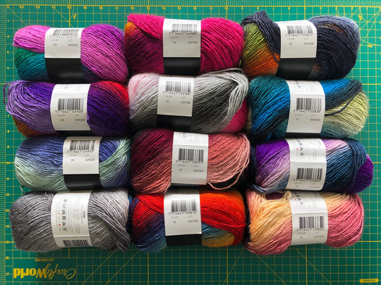 Carnival - Colorful Acrylic Yarn By Hobbii Yarn Supply Radiant Colors Soft Shiny Knitting Supplies Crochet Changing Color