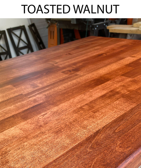 New Butcher Block Dining Table - Top Custom Made With Sustainably Sourced Wood. Table, Modern, Industrial Orig 7