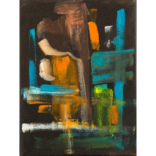 CANVAS Contrast of Colors IV Abstractby Elizabeth Stacke