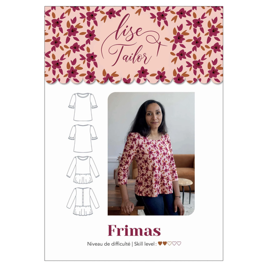 Ladies' Multi Sleeve Shirt Pattern, Firmas Blouse Paper Lise Tailor