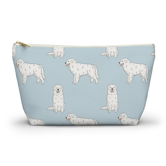 Great Pyrenees Pouch, Pencil Case, Pyrenean Mountain Dog Custom Teacher Bridesmaid Cosmetic Bag, Makeup Accessory Pouch