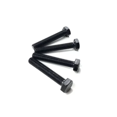 Black Rustic Hex Bolt 3In Set Of 4