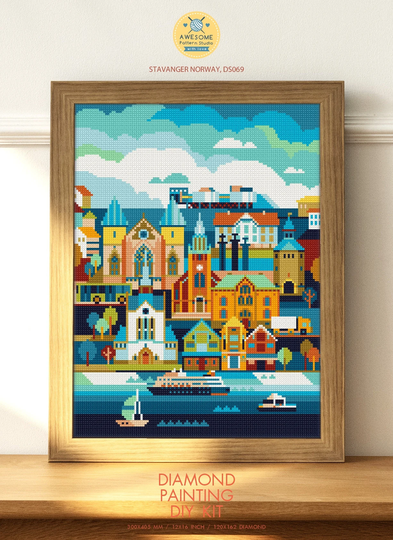 stavanger Norway Ds069, Diamond Painting Diy Kit | Europe Pattern Country