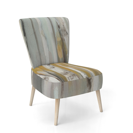 Designart 'Silver and Yellow Birch Forest' Upholstered Cottage Accent Chair