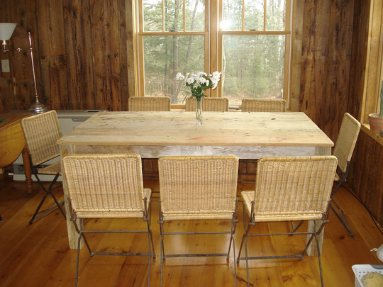 Driftwood Table With No Breadboard Edge Trim | 65"L X 38"W 29"H