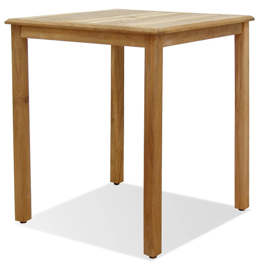 Eden Brown Wood Outdoor Coffee Table Patio Furniture - Square