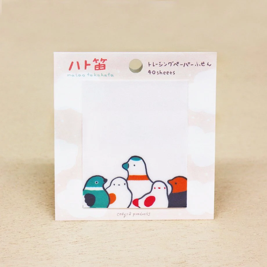 Cozyca Product - Tracing Paper Sticky Note Series Designed By Takahatakun Pigeon Whistles