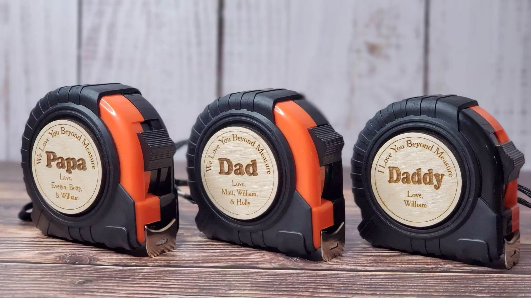 No One Measures Up Personalized Tape Measure | Fathers Day Gift Grandparents
